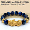 FengShui Tigereye Blue Pi Xiu Bracelet